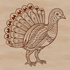 Whimsical Holiday Animal Design A stylized illustration of a farm animal, commonly associated with Christmas.