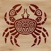 A detailed illustration of a wild crab, suitable for vector design and cutting machine applications.