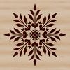 Detailed Snowflake Illustration A intricately detailed ornate snowflake design made from vector lines and shapes.