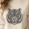 Unique Tiger - Laser Engraver DXF Free Download