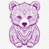 Unique Sitting Bear Clip Art