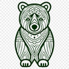 Free Bear In SVG, PNG, PDF And DXF File Formats - Free