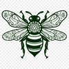 Creative Bee In SVG - For Free Download, Commercial Use