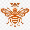 Bee In SVG Format - Free Digital Download, Commercial Use