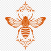 Artistic Insect Decal - Free DXF Download