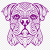 Bulldog Digital Art In SVG, PNG, PDF And DXF Formats