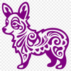 Unique Dog Image In DXF For Free Download