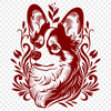 Beautiful Corgi Design - Free PNG Download