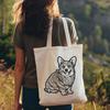 Sitting Corgi Decal