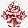 Ornate Cupcake SVG