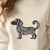 Unique Standing Dachshund Stencil