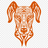 Ornate Doberman Pinscher Vector Craft File