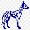 Standing Dog Vector Illustration - PNG Free Download