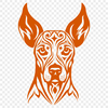 Free Beautiful Doberman Pinscher Vector Image