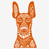 Doberman Pinscher Digital Drawing In SVG, PNG, PDF And DXF Formats