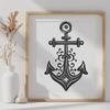 Artistic Anchor In SVG - Free Digital Download