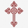 Unique Cross Decal DXF - Free Download