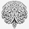 Unique Brain Digital Drawing SVG - Free Download