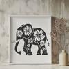 Ornate Elephant - Animal PNG