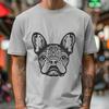 Ornate French Bulldog In SVG