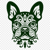 Artistic Dog Printable Artwork In SVG For Free Download