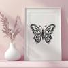 Butterfly In DXF Format - Free Commercial Use License