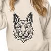 Creative German Shepherd - Laser Engraver DXF