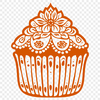 Ornate Cupcake - For Vinyl Project