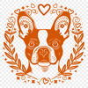 Artistic Dog Template - Free SVG