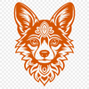 Ornate Welsh Corgi In DXF Free Commercial Use Download