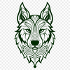 Ornate Husky Vector Craft File