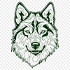 Ornate Husky In DXF Format - Free Download