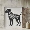 Stunning Standing Labrador Retriever Clipart