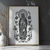 Floral Virgin Mary - For Laser Cutter Project