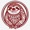 Creative Sloth In SVG Free Commercial Use Download