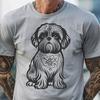 Creative Sitting Shih Tzu Digital Artwork