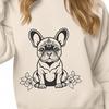 Sitting French Bulldog DXF - Clipart For Commercial Use