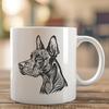 Free Unique Doberman Pinscher Vector Image DXF - Commercial Use