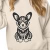 Stunning Welsh Corgi - Laser Engraver PNG