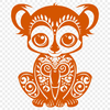 Stunning Lemur In DXF For Free Download