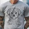 Artistic Morkie - Laser Engraver SVG Free Download