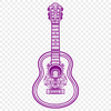 Unique Guitar Digital Drawing