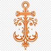 Ornate Anchor In DXF - For Free Download, Commercial Use