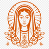 Virgin Mary In PNGs - Free Commercial Use License