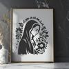 Beautiful Virgin Mary Decal - Free DXF