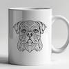 Bulldog Digital Art In SVG, PNG, PDF And DXF Formats