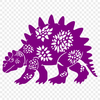 Floral Dinosaur Decal