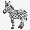 Free Standing Donkey PNG