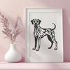 Creative Standing Dog - SVG Digital File