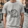 Creative Standing Elephant Printable Image